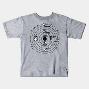 Geocentric model Kids T-Shirt